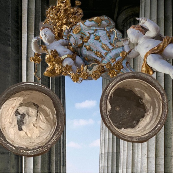 Antique Sterling Silver Sheffield Silver Co NY Crystal Salt & Pepper Shakers - Picture 6 of 10